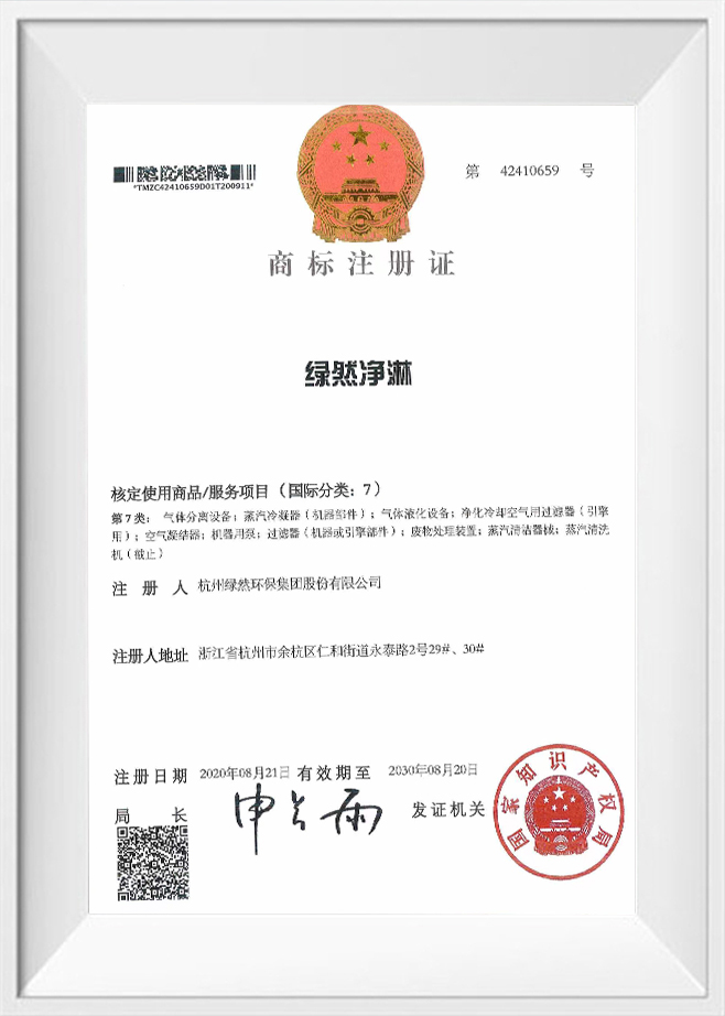 Certyfikat rejestracji znaku towarowego