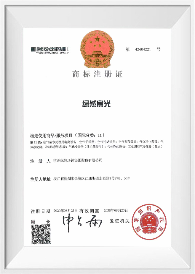 Certyfikat rejestracji znaku towarowego