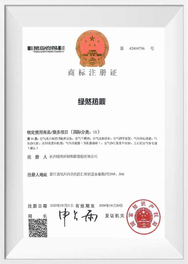 Certyfikat rejestracji znaku towarowego